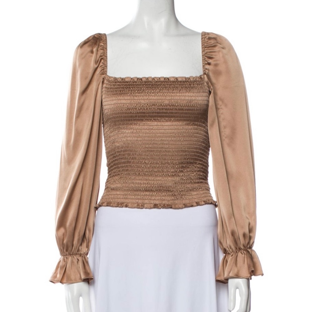 Reformation Silk Crop Top